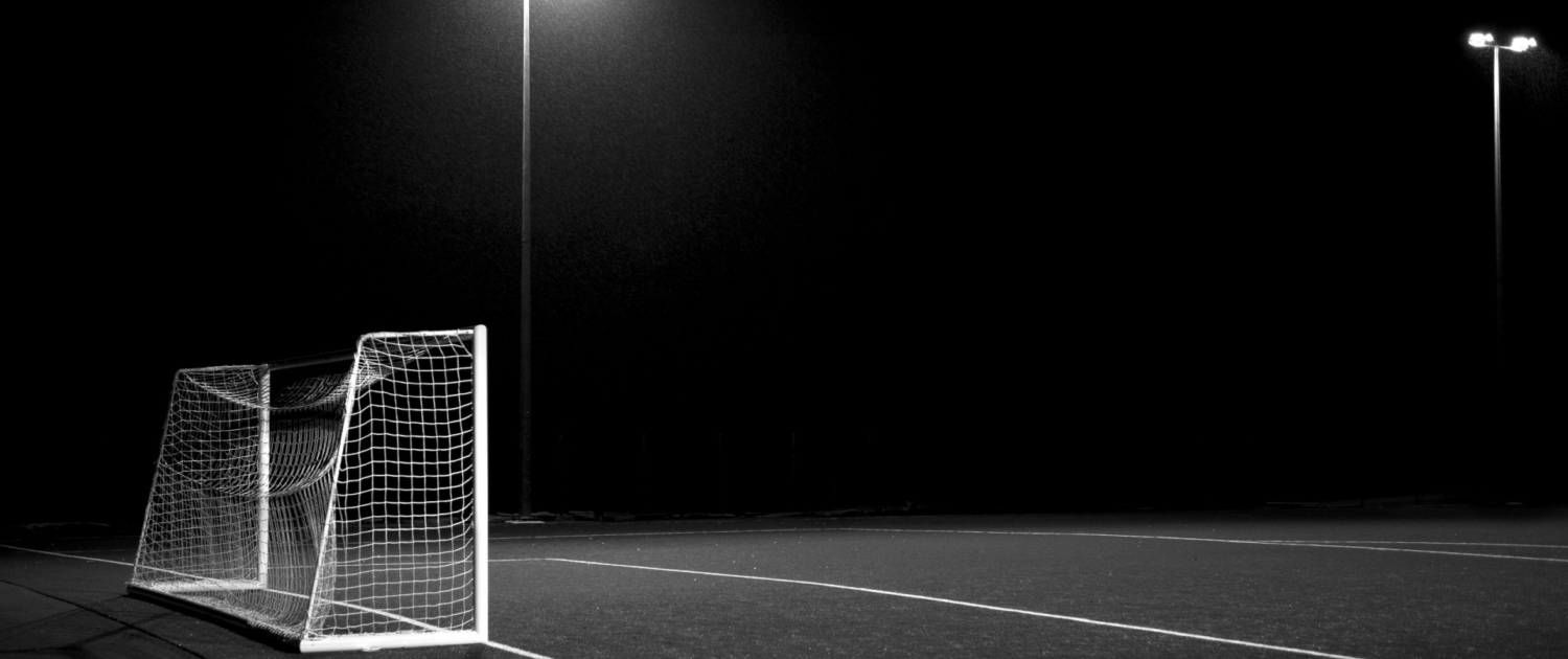 campo da calcio di notte