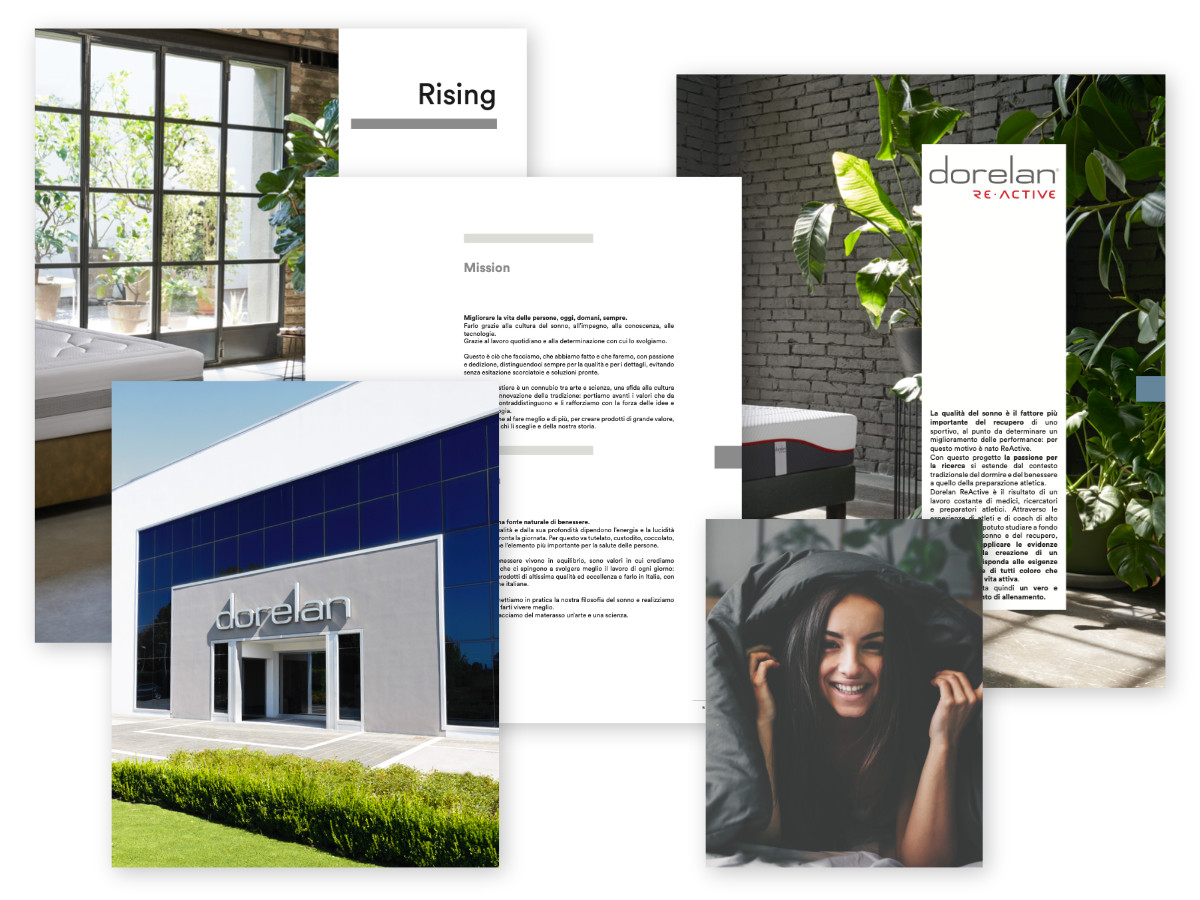 Catalogo Dorelan MySleep - Davide Bertozzi copywriter