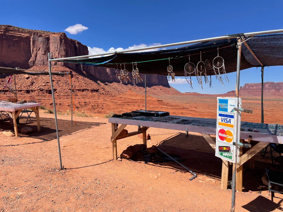 bancarelle alla Monument Valley